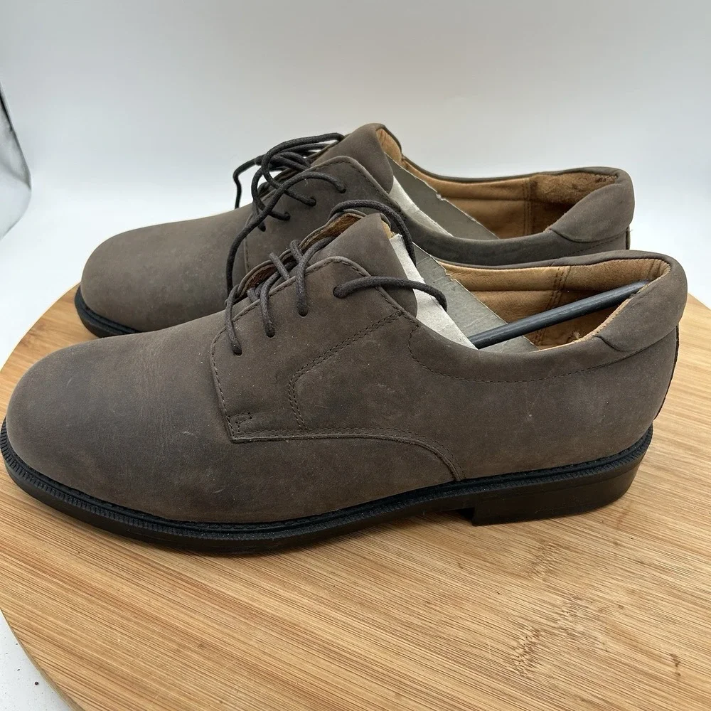 Bass Dark Brown oiled Leather‎ Oxford Casual Shoes 11 M Webster NWB